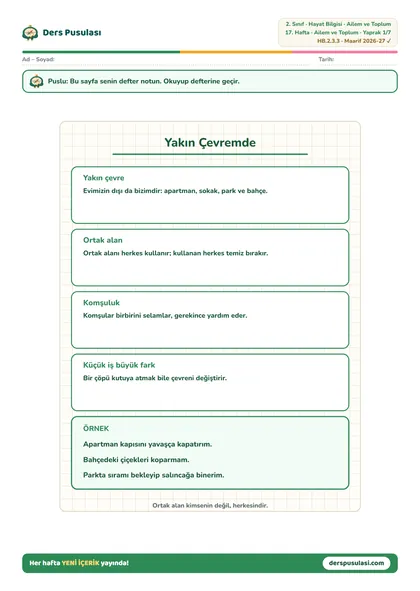 Defter Notu yaprağı önizlemesi