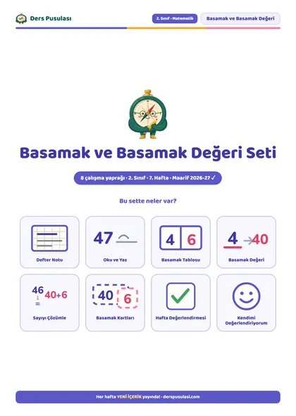 Basamak ve Basamak Değeri Seti önizlemesi
