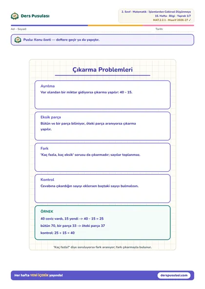 Defter Notu yaprağı önizlemesi