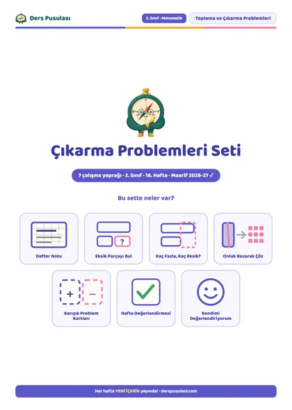 Çıkarma Problemleri Seti önizlemesi