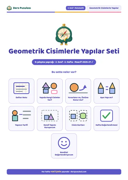 Geometrik Cisimlerle Yapılar Seti önizlemesi