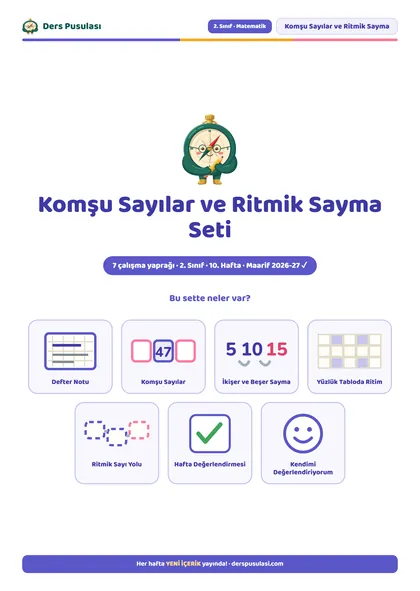 Komşu Sayılar ve Ritmik Sayma Seti önizlemesi