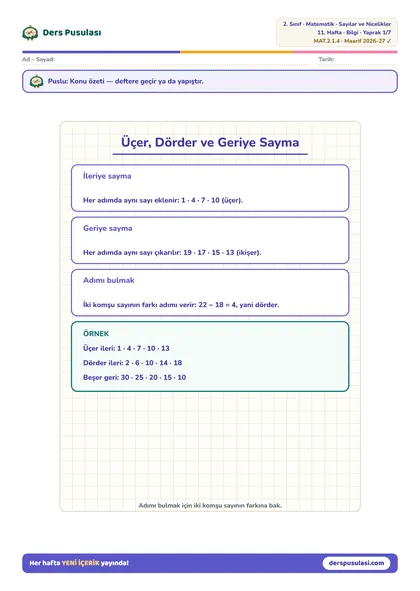 Defter Notu yaprağı önizlemesi