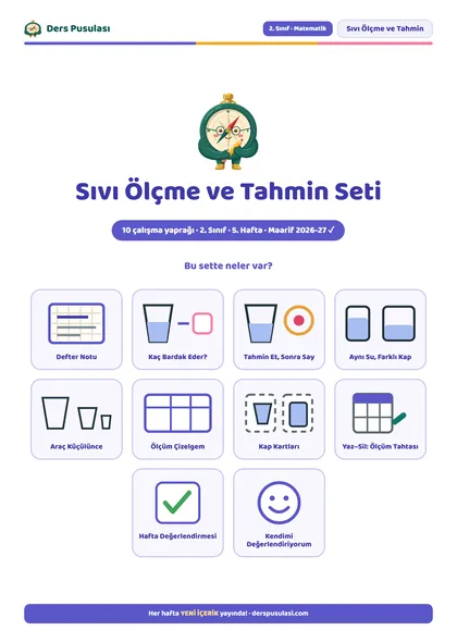 Sıvı Ölçme ve Tahmin Seti önizlemesi