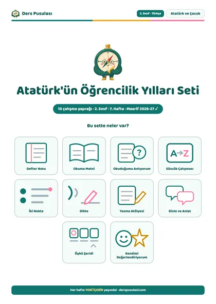 Atatürk'ün Öğrencilik Yılları Seti önizlemesi