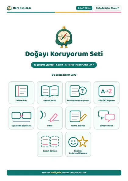 Doğayı Koruyorum Seti önizlemesi