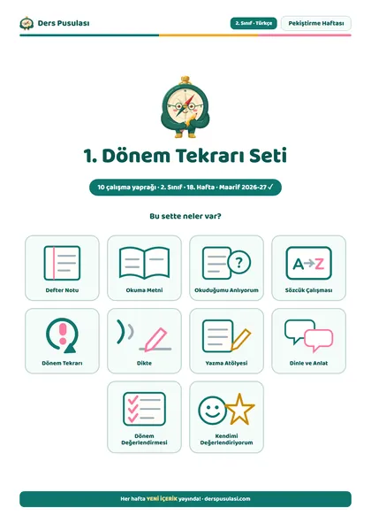 1. Dönem Tekrarı Seti önizlemesi