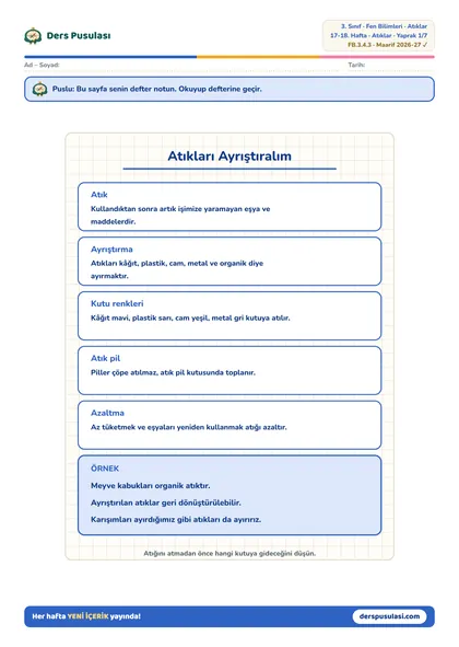 Defter Notu yaprağı önizlemesi