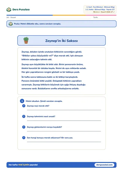 Zeynep’in İki Saksısı yaprağı önizlemesi