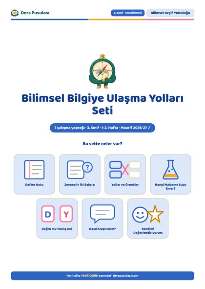 Bilimsel Bilgiye Ulaşma Yolları Seti önizlemesi