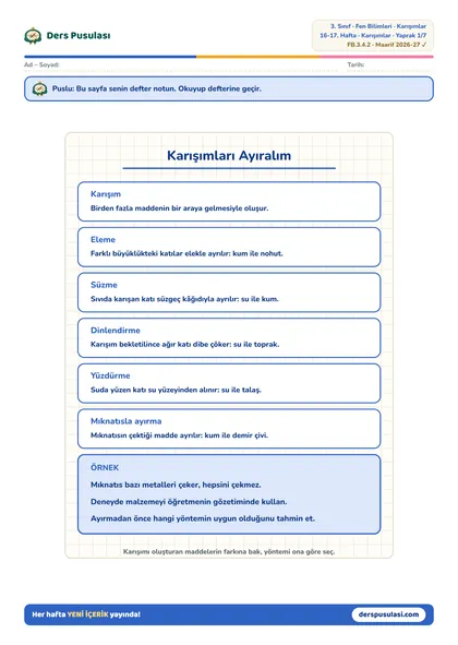 Defter Notu yaprağı önizlemesi