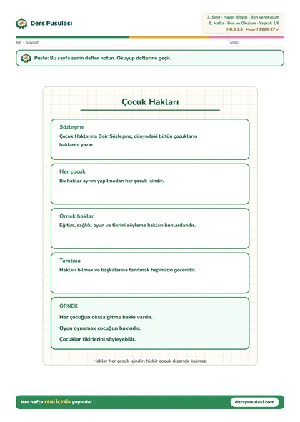 Defter Notu yaprağı önizlemesi