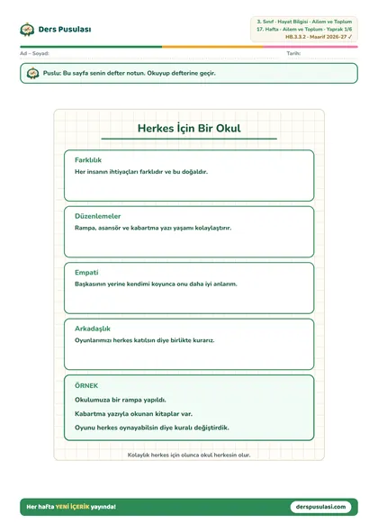 Defter Notu yaprağı önizlemesi