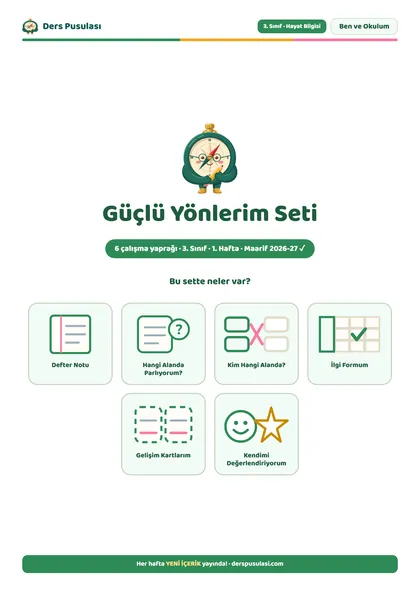 Güçlü Yönlerim Seti önizlemesi