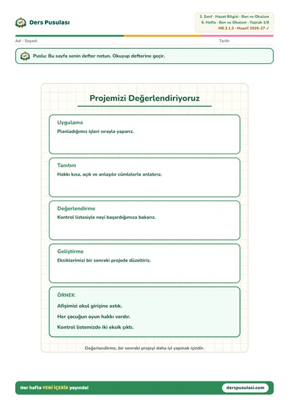 Defter Notu yaprağı önizlemesi