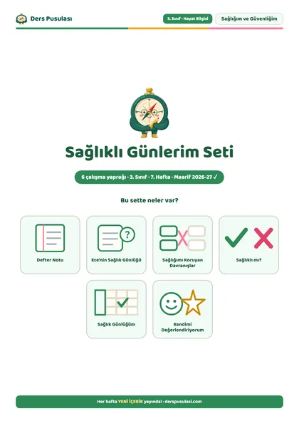 Sağlıklı Günlerim Seti önizlemesi