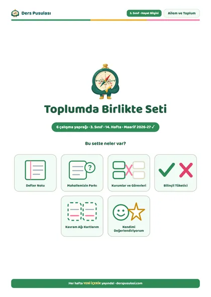 Toplumda Birlikte Seti önizlemesi