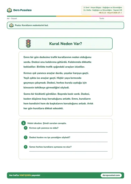 Kural Neden Var? yaprağı önizlemesi