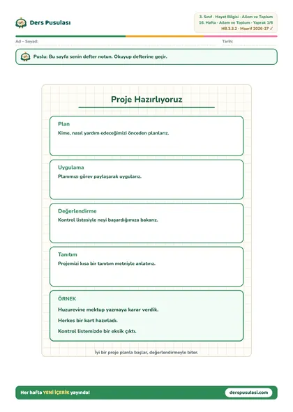 Defter Notu yaprağı önizlemesi