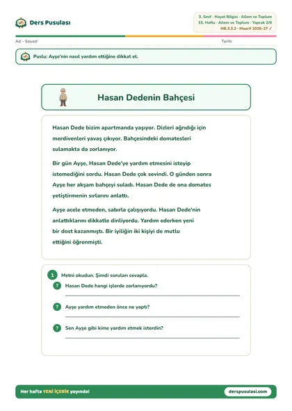 Hasan Dedenin Bahçesi yaprağı önizlemesi