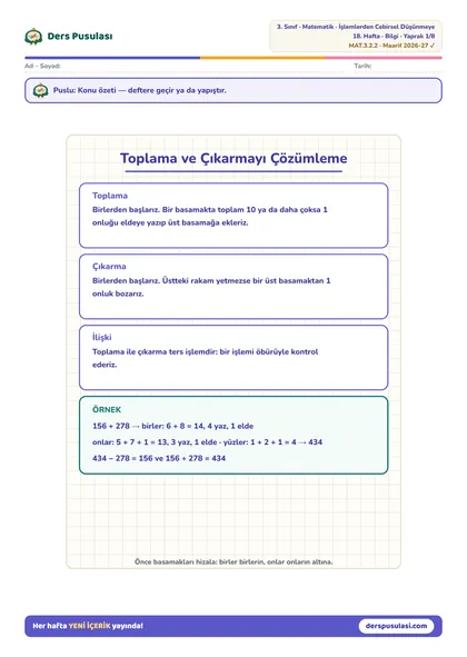 Defter Notu yaprağı önizlemesi