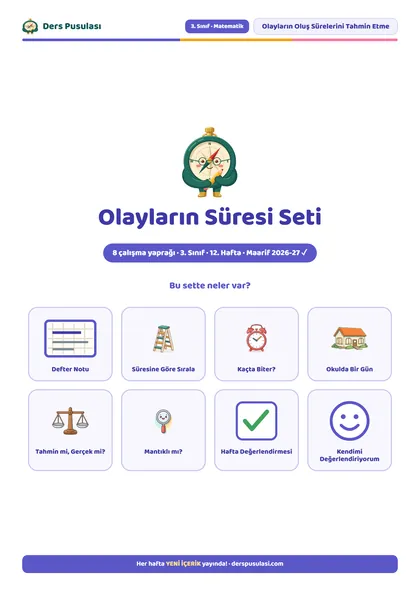 Olayların Süresi Seti önizlemesi