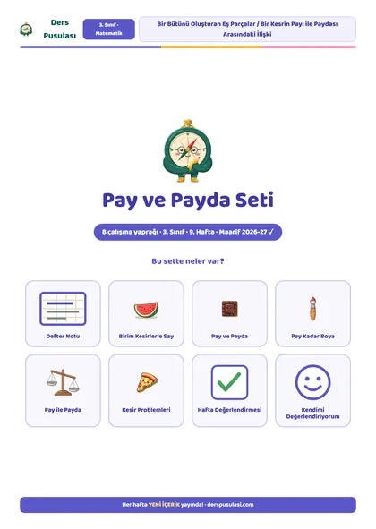 Pay ve Payda Seti önizlemesi