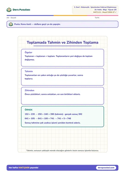 Defter Notu yaprağı önizlemesi