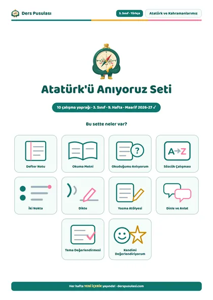 Atatürk'ü Anıyoruz Seti önizlemesi