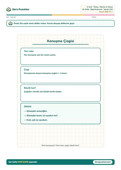 Defter Notu yaprağı önizlemesi