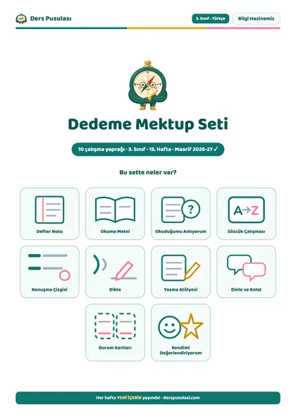 Dedeme Mektup Seti önizlemesi