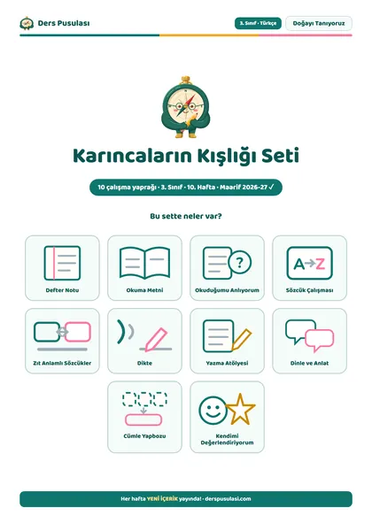 Karıncaların Kışlığı Seti önizlemesi