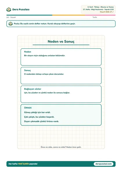 Defter Notu yaprağı önizlemesi