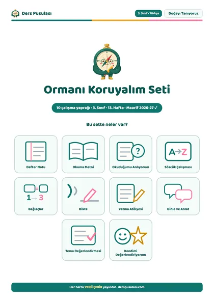 Ormanı Koruyalım Seti önizlemesi