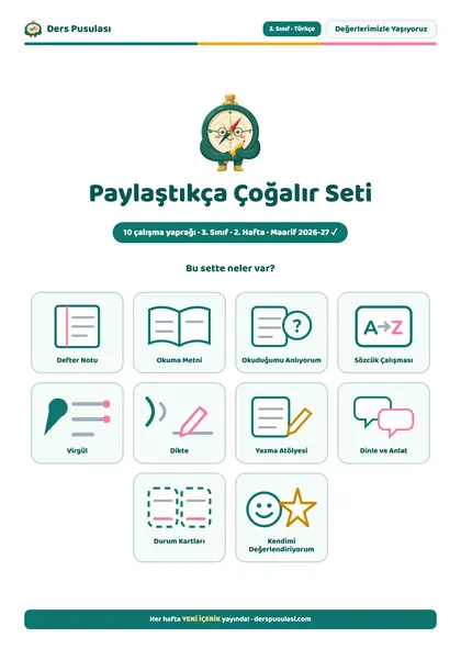 Paylaştıkça Çoğalır Seti önizlemesi