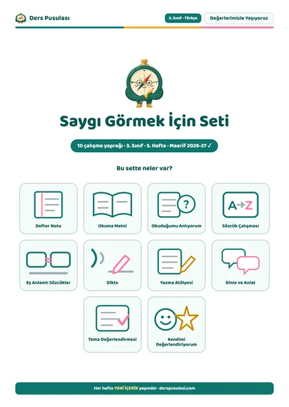 Saygı Görmek İçin Seti önizlemesi