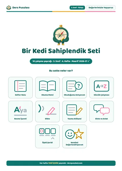 Bir Kedi Sahiplendik Seti önizlemesi