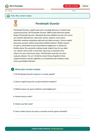Paralimpik Oyunlar yaprağı önizlemesi