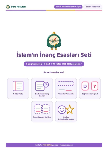 İslam’ın İnanç Esasları Seti önizlemesi