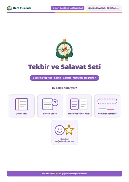 Tekbir ve Salavat Seti önizlemesi