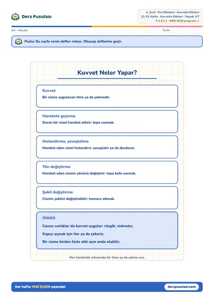 Defter Notu yaprağı önizlemesi