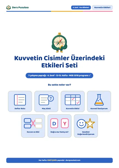 Kuvvetin Cisimler Üzerindeki Etkileri Seti önizlemesi