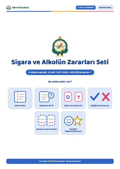 Sigara ve Alkolün Zararları Seti önizlemesi