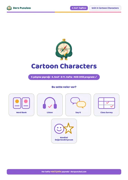 Cartoon Characters önizlemesi