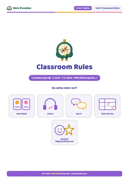 Classroom Rules önizlemesi