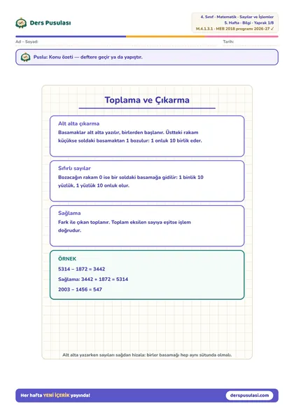 Defter Notu yaprağı önizlemesi