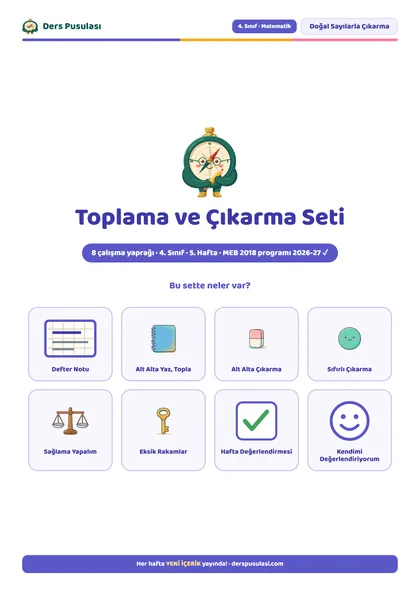Toplama ve Çıkarma Seti önizlemesi