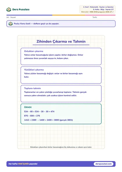 Defter Notu yaprağı önizlemesi