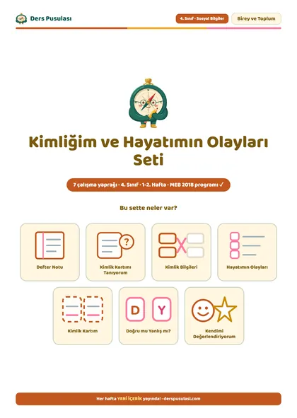 Kimliğim ve Hayatımın Olayları Seti önizlemesi