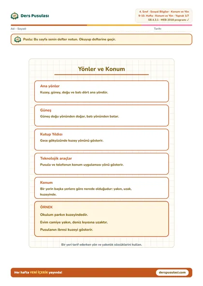 Defter Notu yaprağı önizlemesi